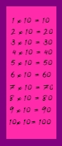 table de 10 table de 10